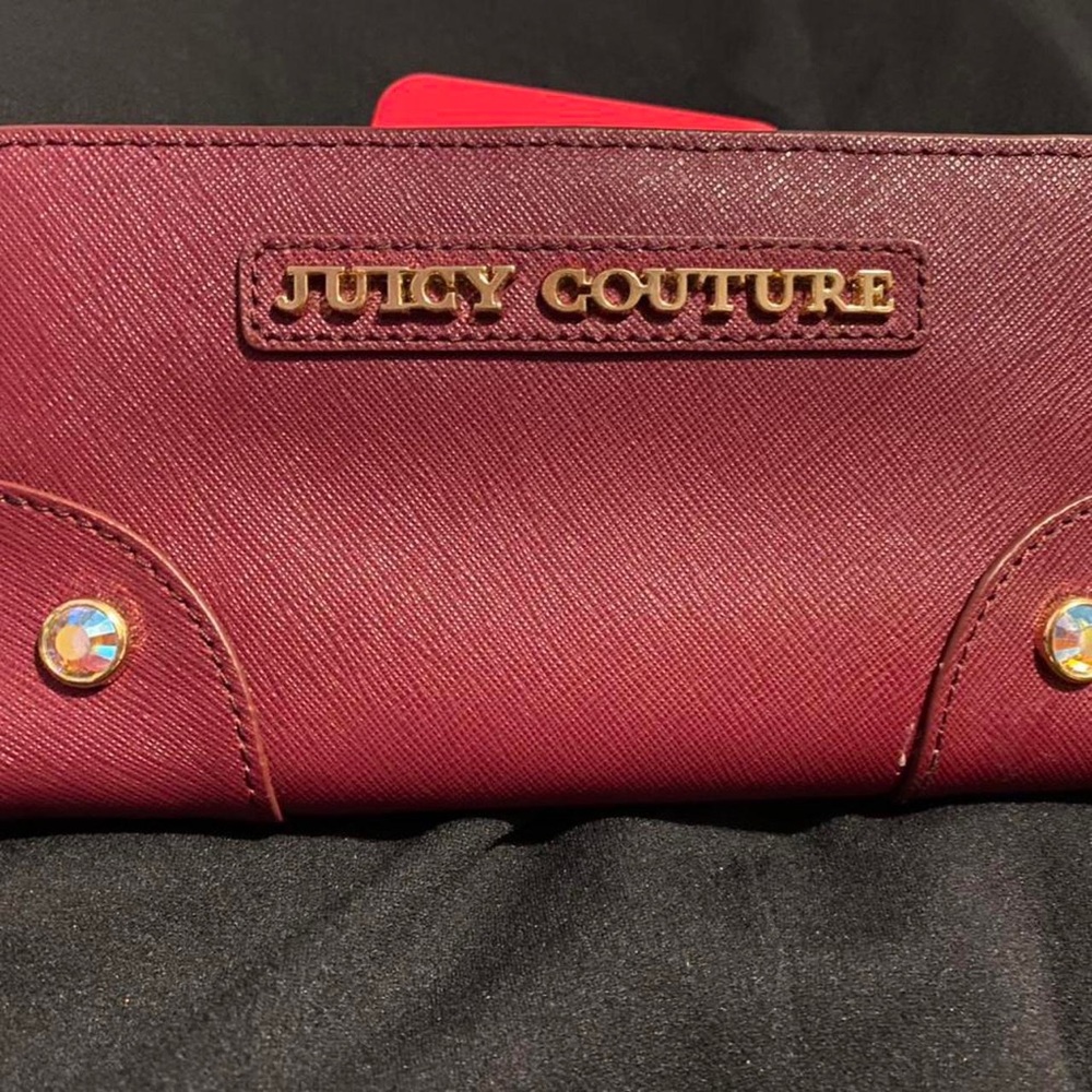 Vintage burgundy Juicy couture wallet